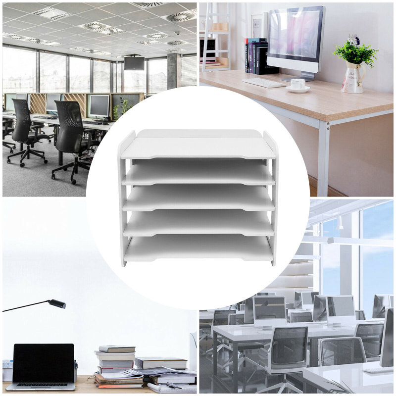 Inbox Zero Gilmar 5 Tiers Paper Organizer Desktop Organizer